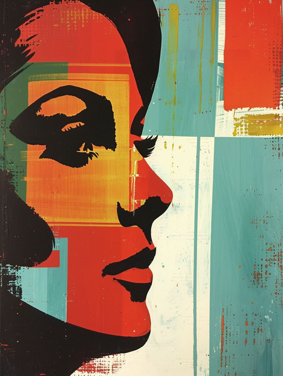 Dual Tone Retro Pop Art