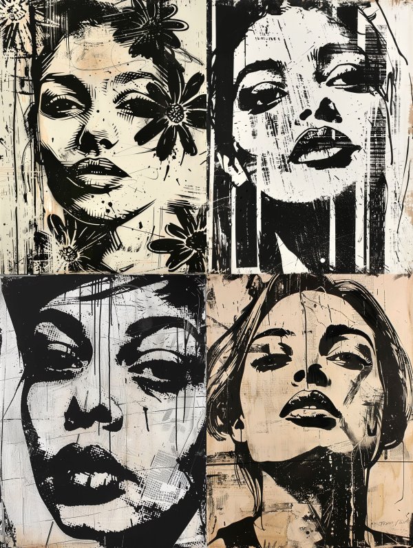 Gritty Urban Portrait Collage