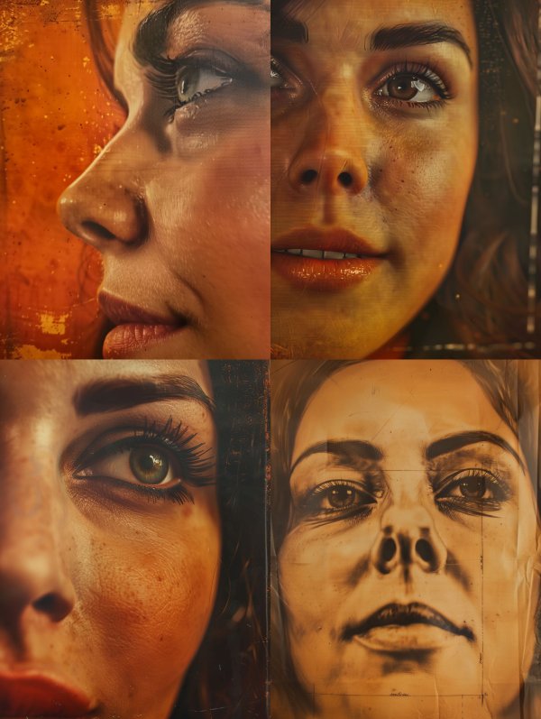 Fragmented Gaze of Golden Light