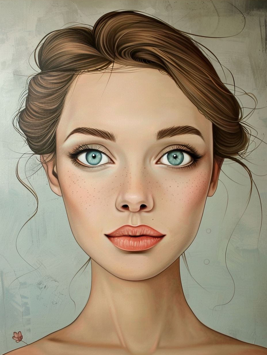 Ethereal Freckled Gaze