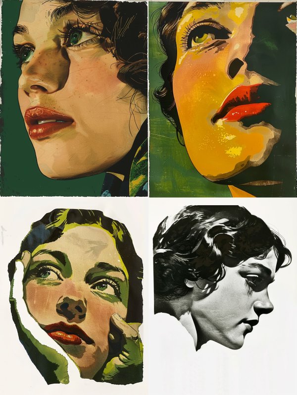 Vintage Pulp Portrait