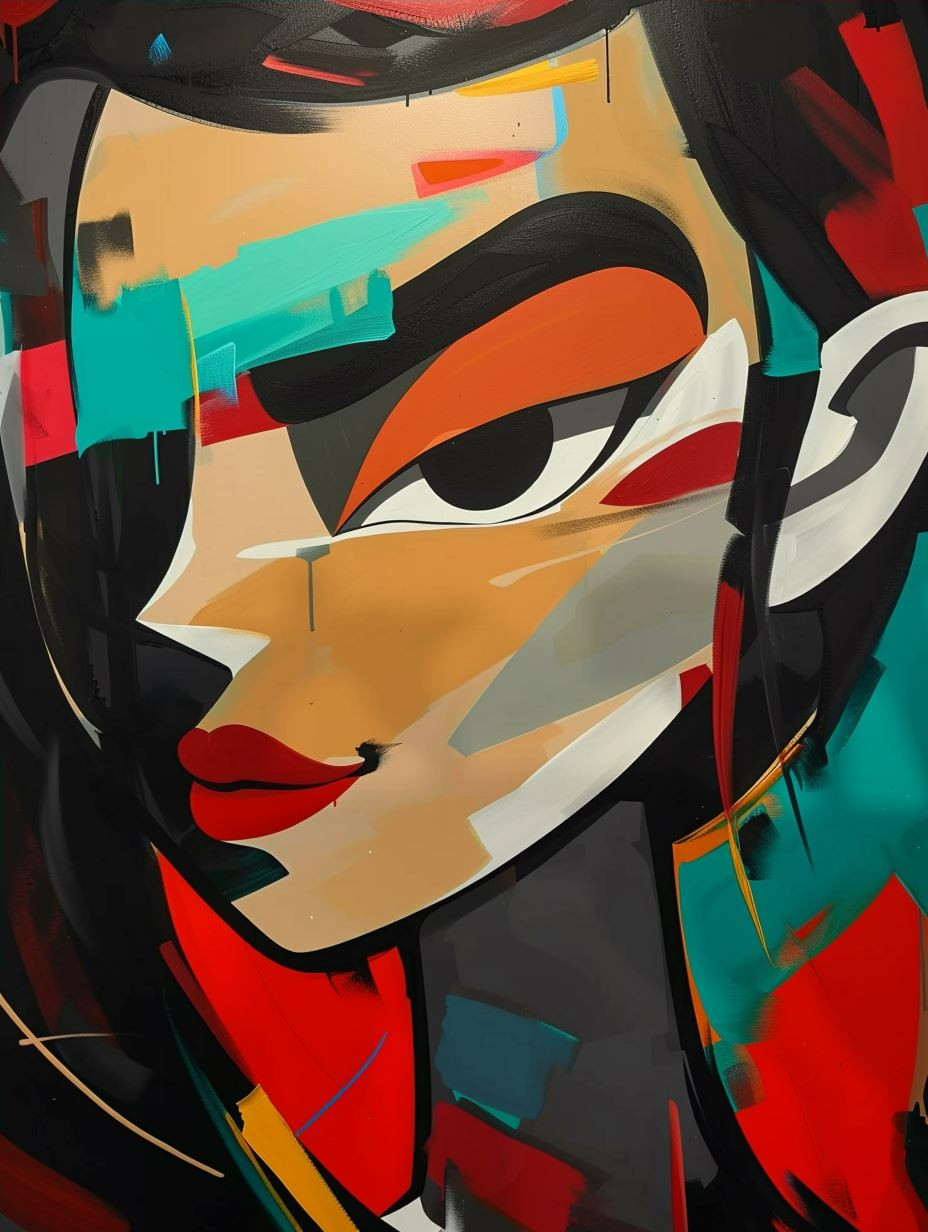 Abstract Prism Portrait Study