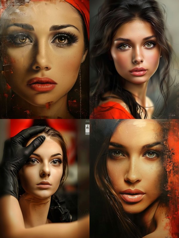 Crimson Gaze Elegance