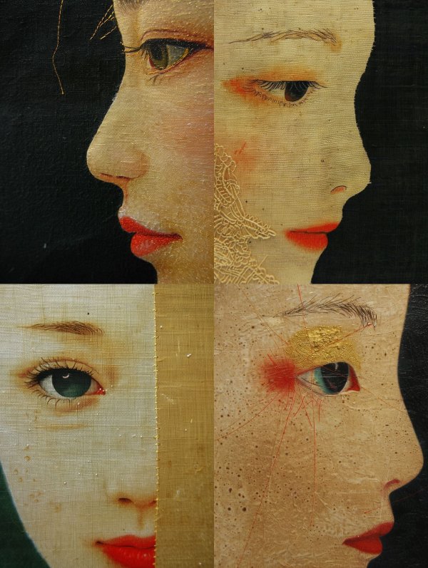 Golden Thread Portrait Study