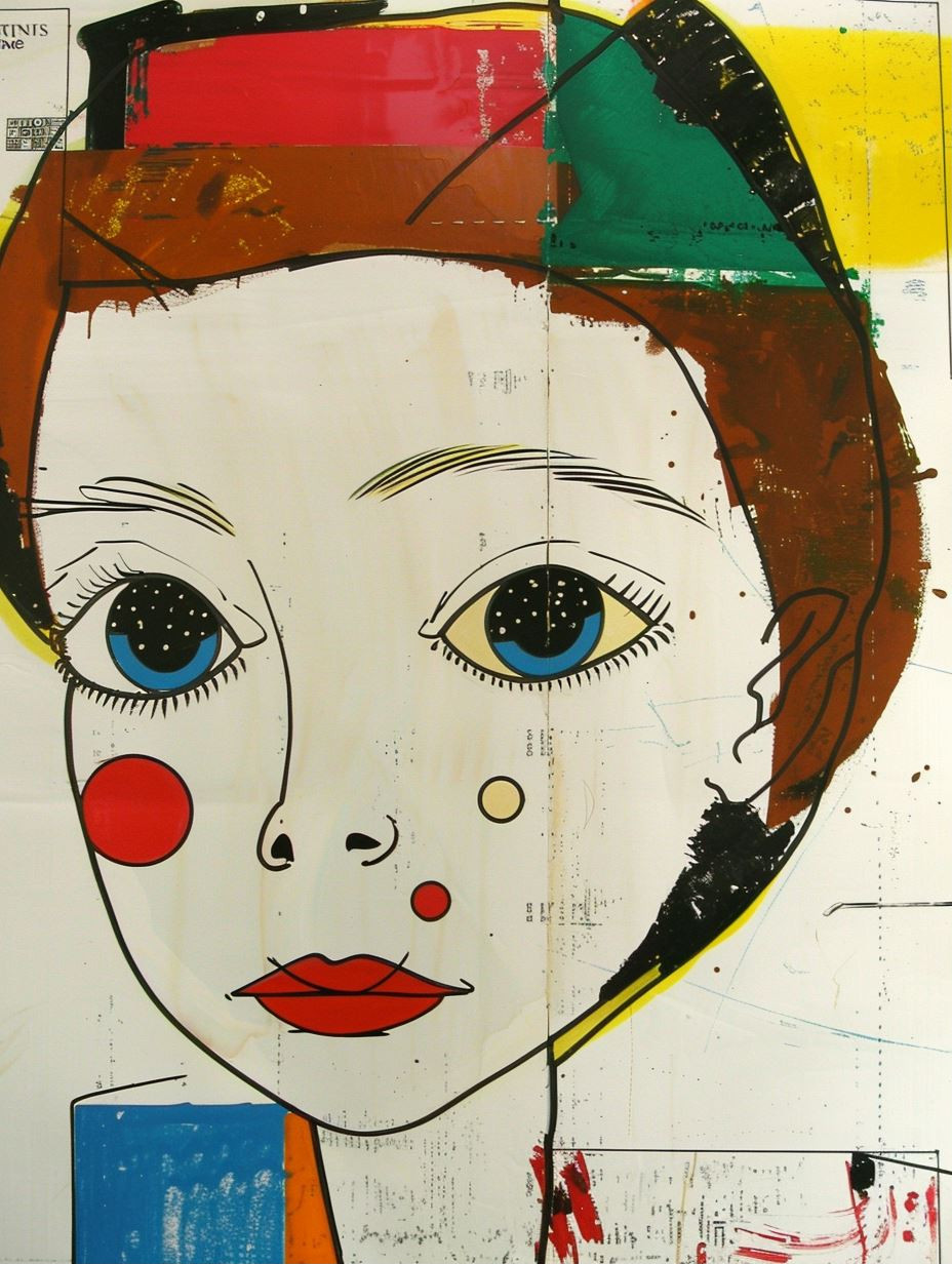 Abstract Pop Art Portraiture