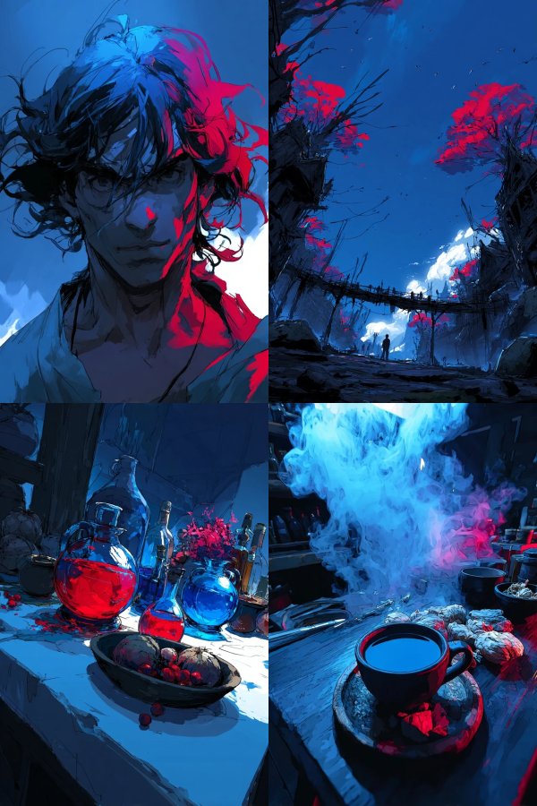 Neon Shadow Portrait