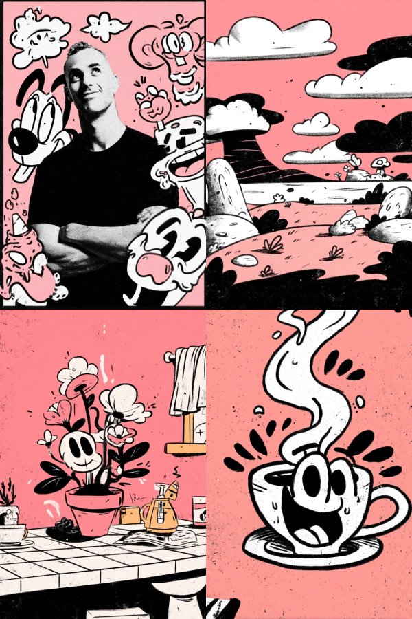 Pop Art Cartoon Fusion