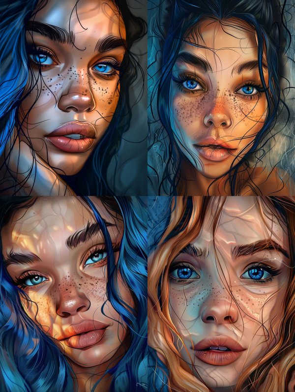 Azure Dream Portrait