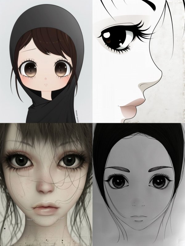 Soft Chibi Hijab Portrait