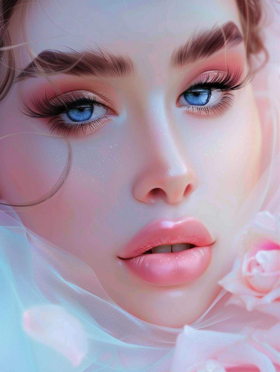 Ethereal Pastel Dream Portrait