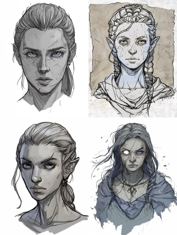 Steel Gaze Sketch