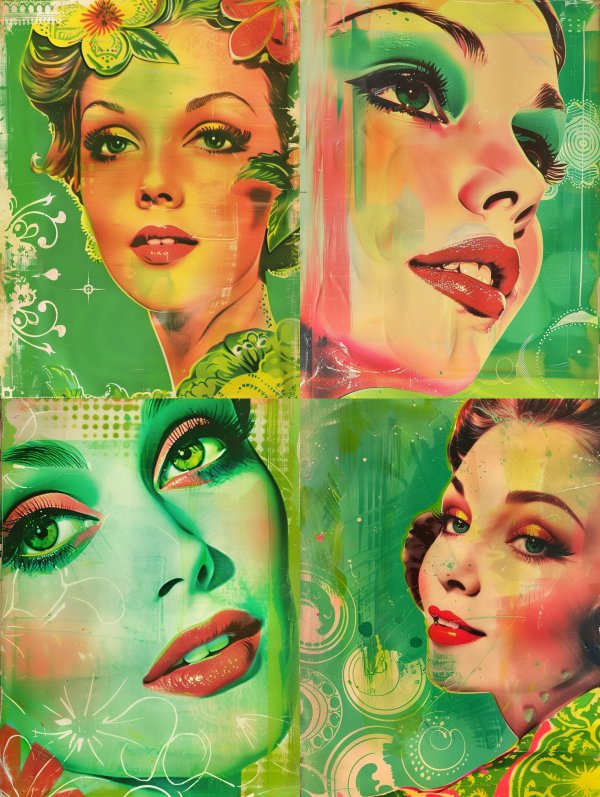 Vintage Tropical Pinup Glamour