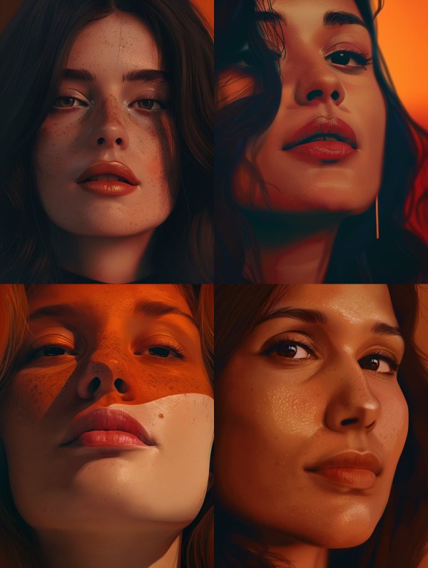 Golden Hour Freckled Portrait