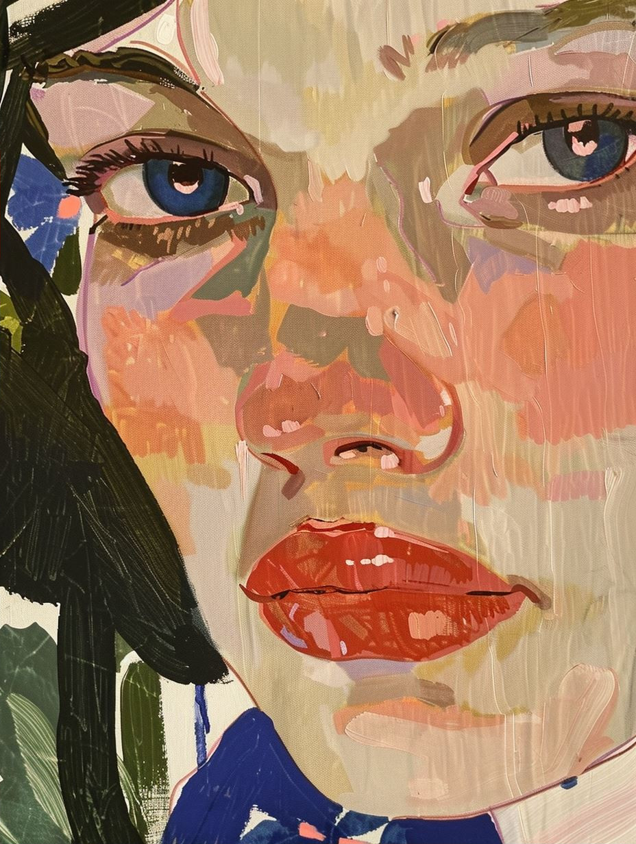 Floral Impressionist Portrait Study