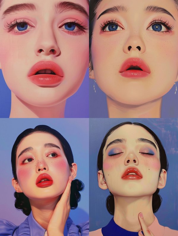 Ethereal Pastel Portraiture Study
