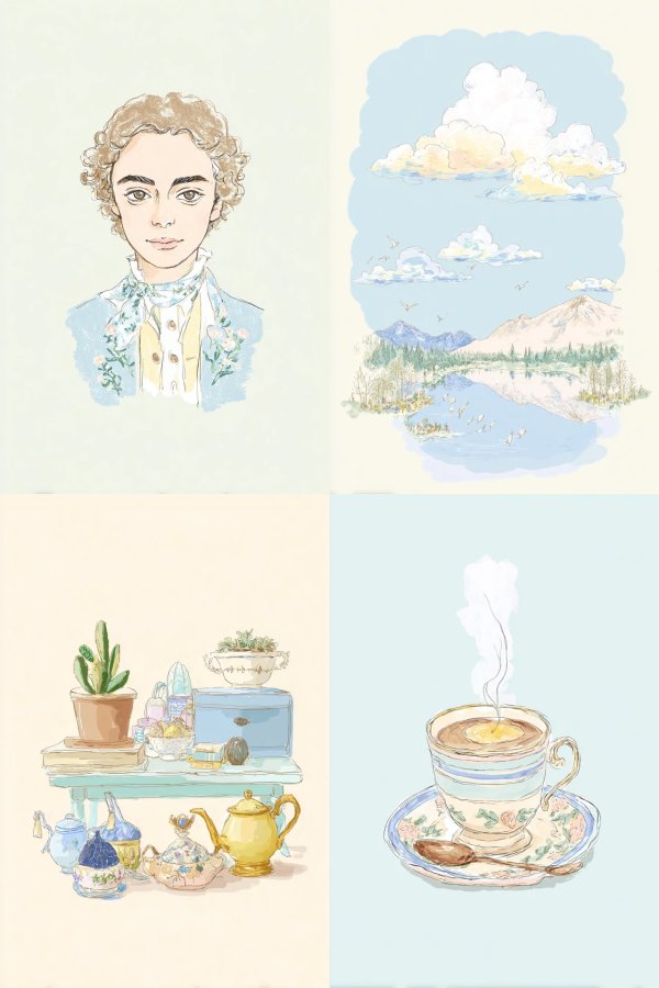 Pastel Regency Portrait