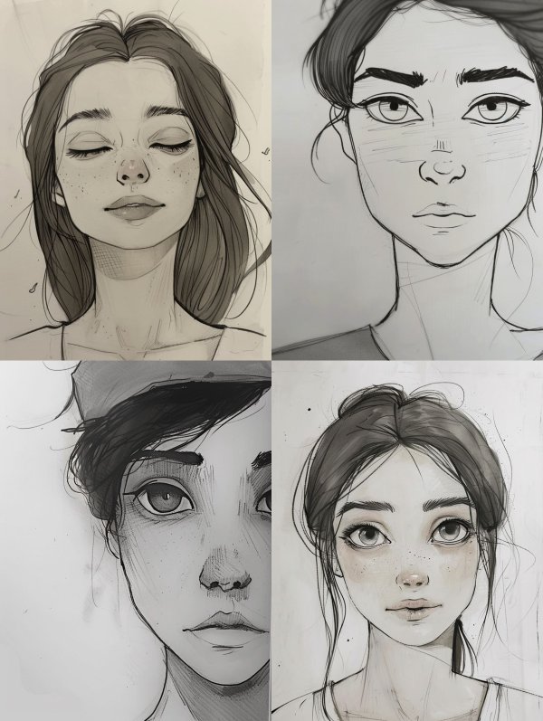 Ethereal Charcoal Muse
