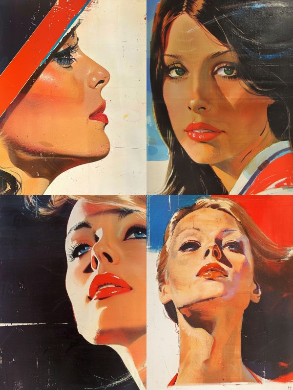 Vintage Mid-Century Glamour Portrait