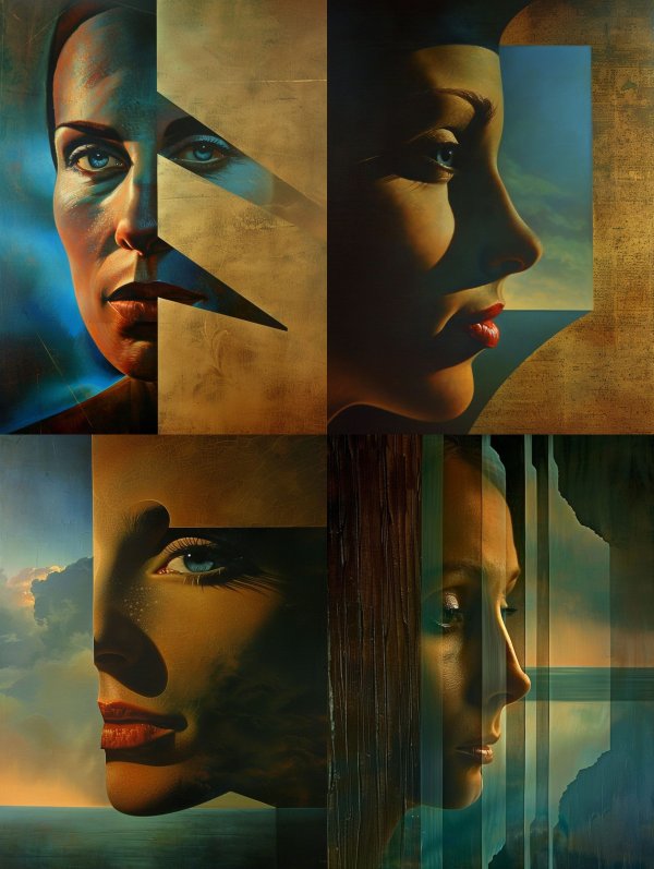 Fragmented Gaze of Golden Light