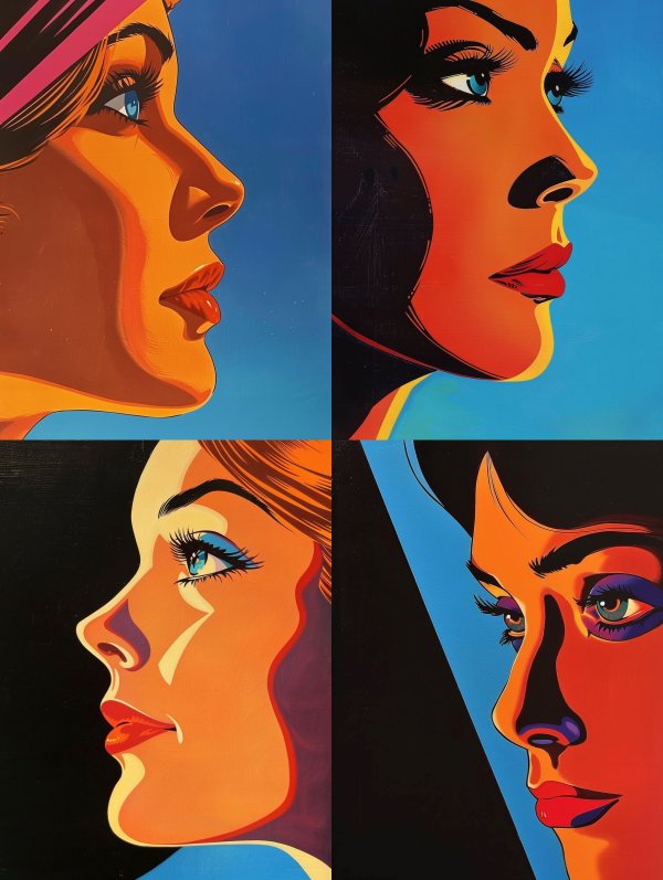 Retro Pop Art Profile