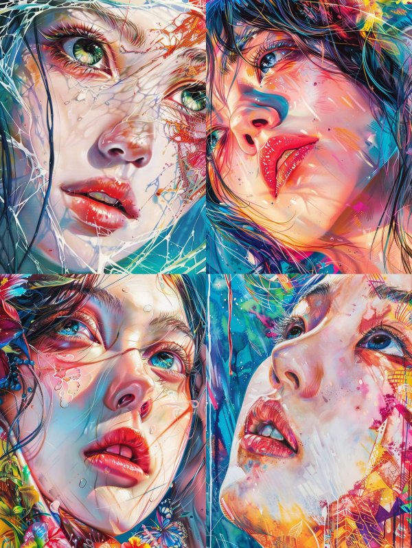 Fractured Gaze of Liquid Glass