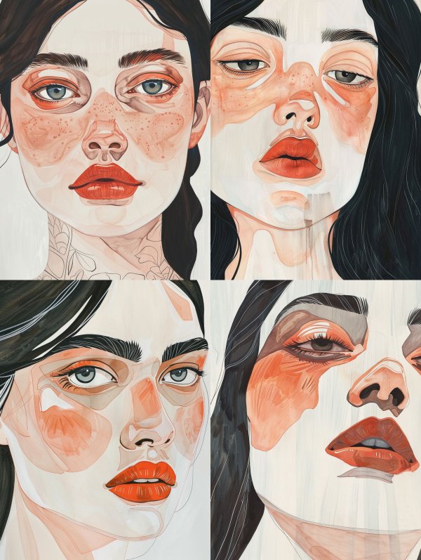 Ethereal Terra Cotta Portrait