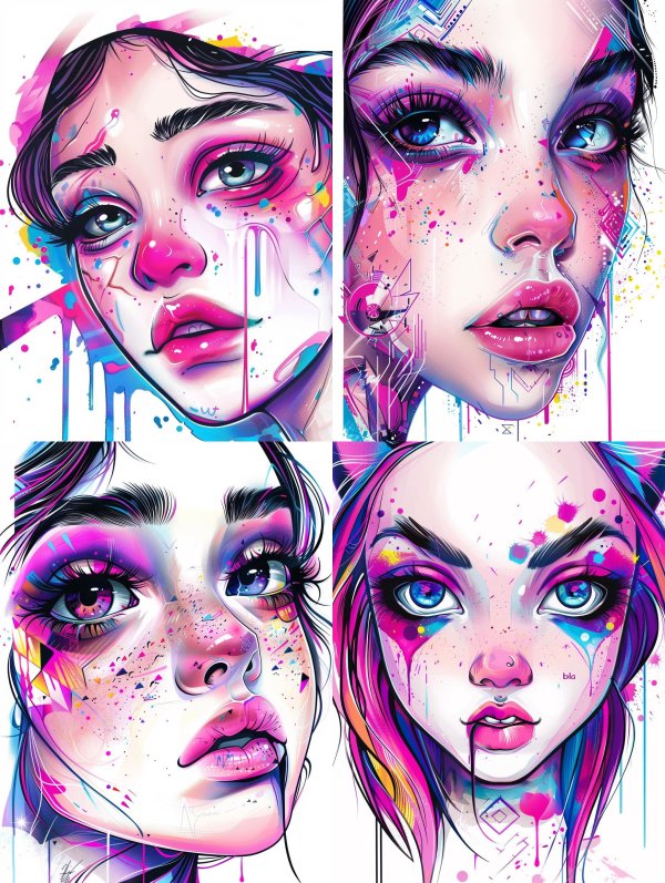 Neon Dream Portrait
