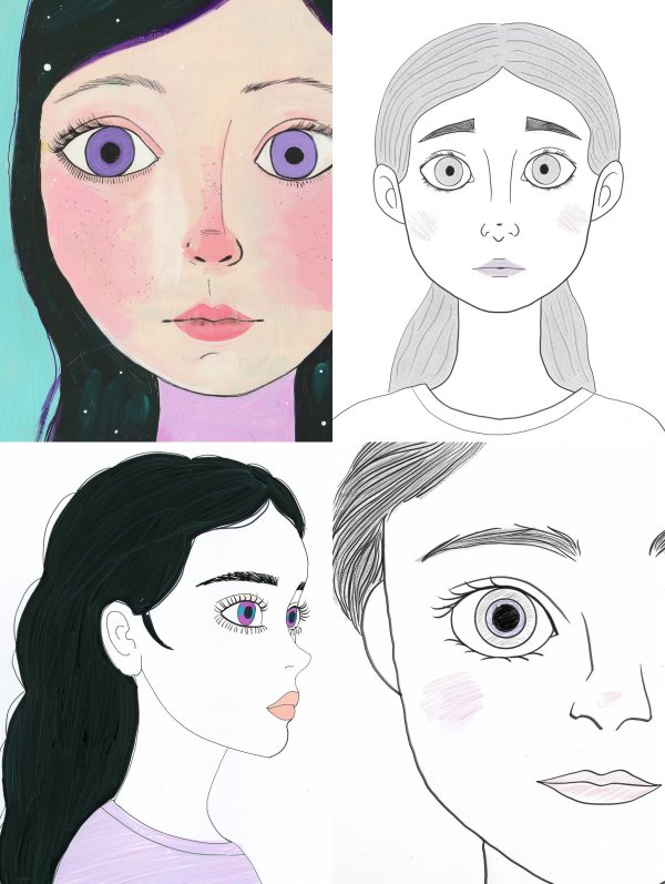 Dreamy Pastel Pop Portrait