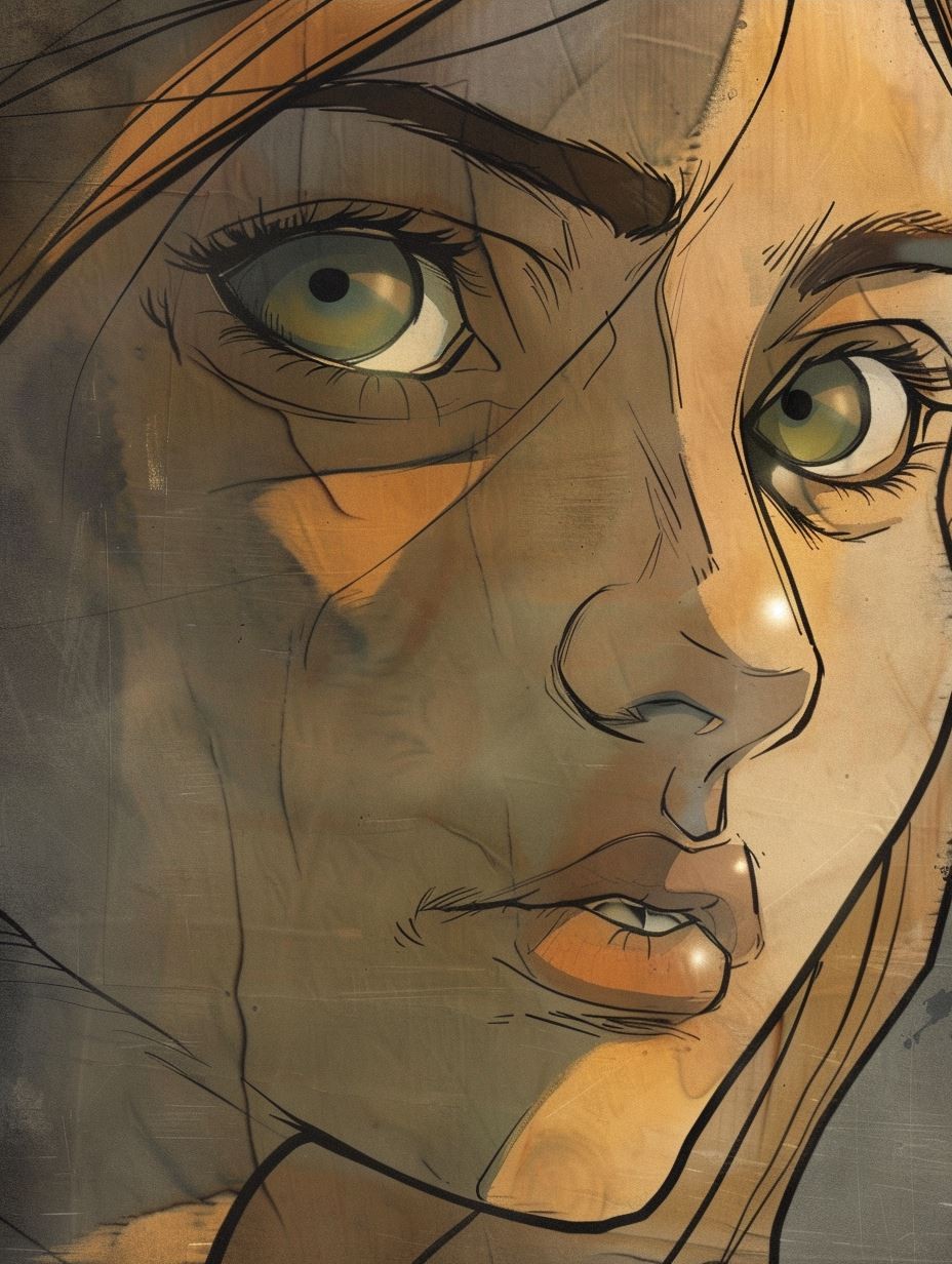 Shadowed Gaze Sketch