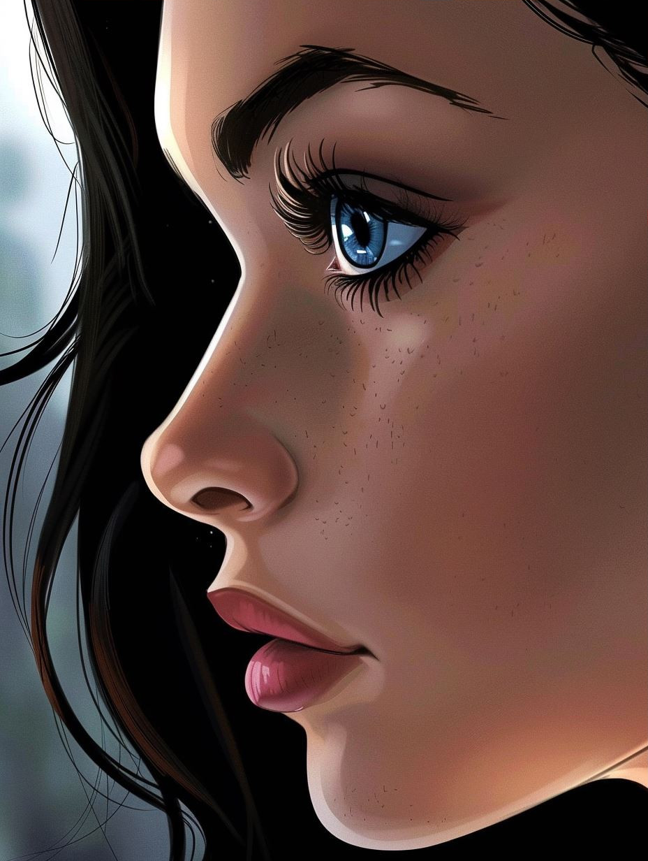Serene Profile in Soft Light