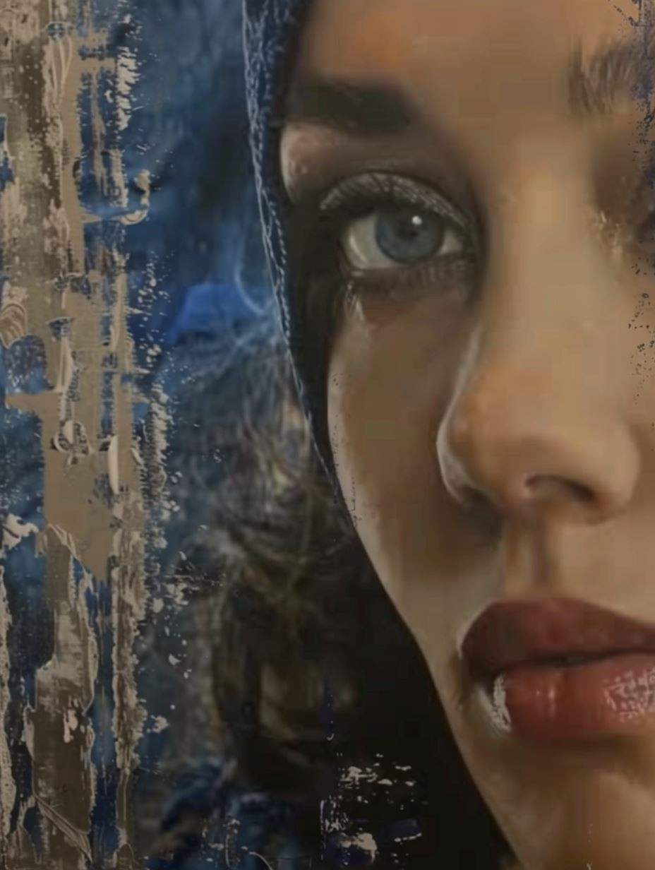Gilded Ethereal Portrait Study