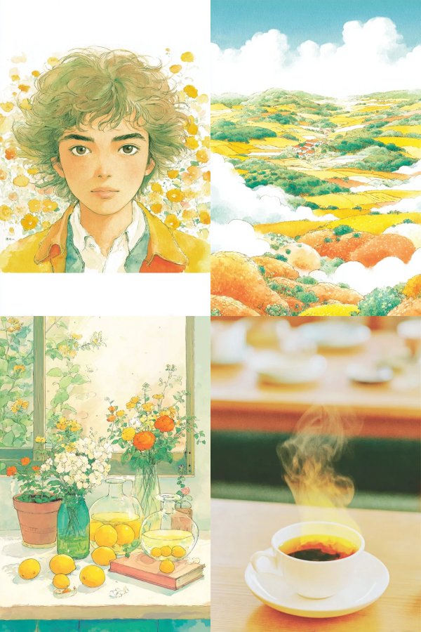 Sunlit Watercolor Youth
