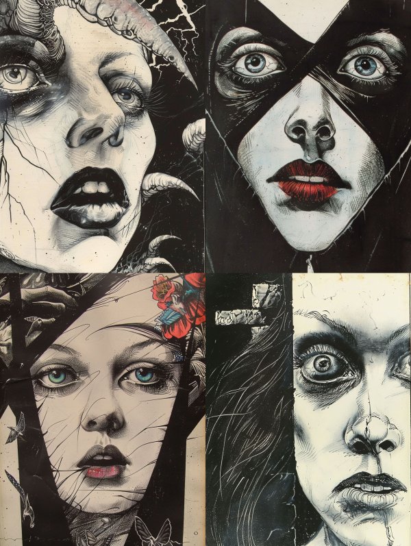 Dark Surrealist Gothic Portrait