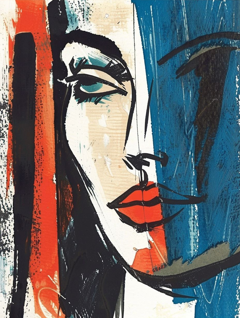 Abstract Expressionist Urban Portrait