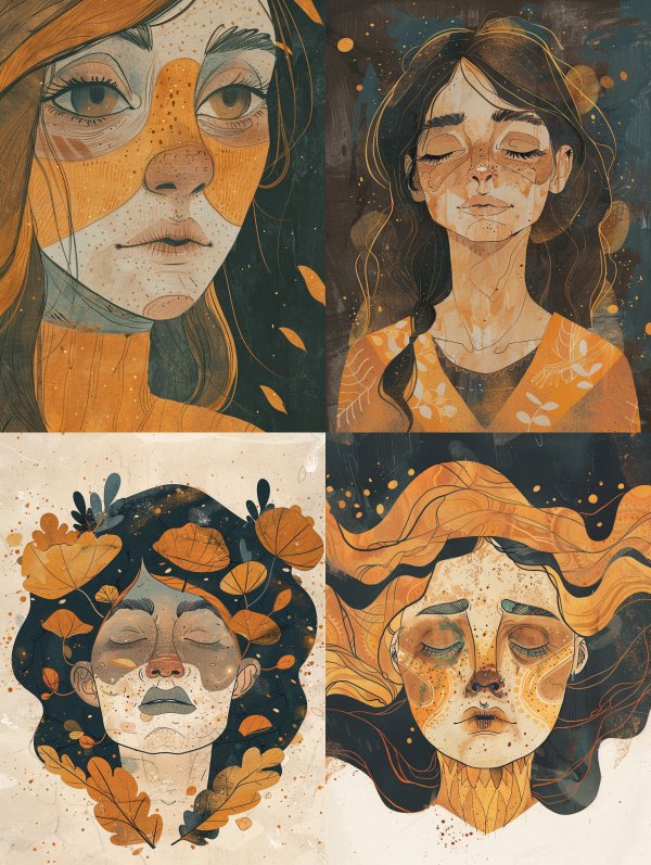Amber Gaze Portrait