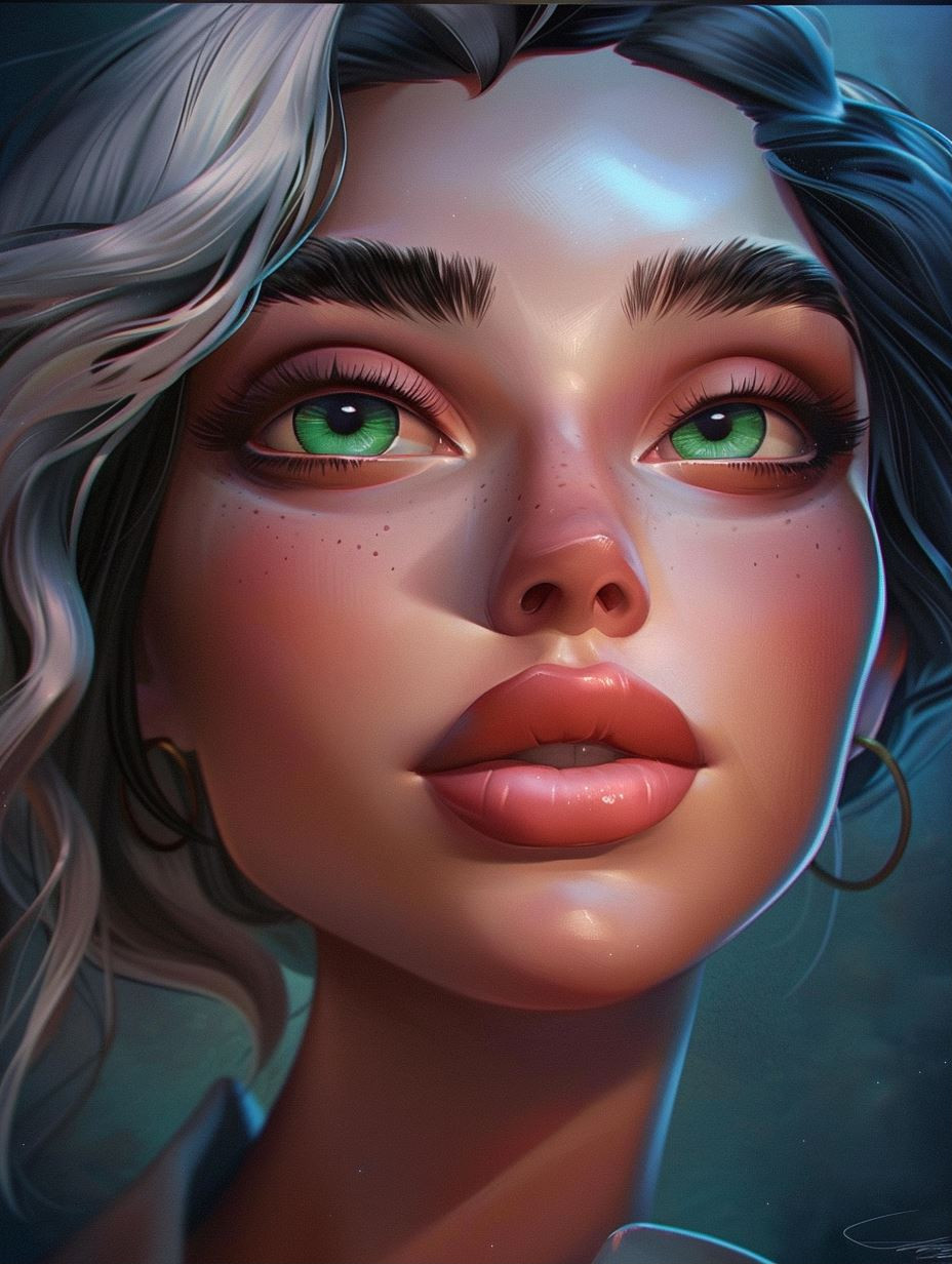 Ethereal Gaze in Soft Light
