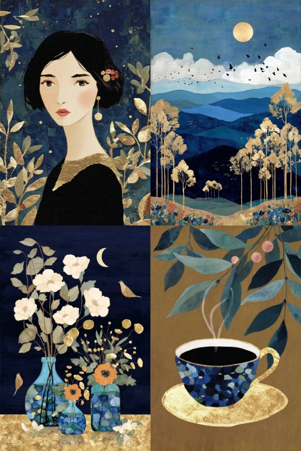Midnight Gilded Elegance