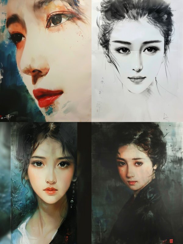 Ethereal Watercolor Gaze