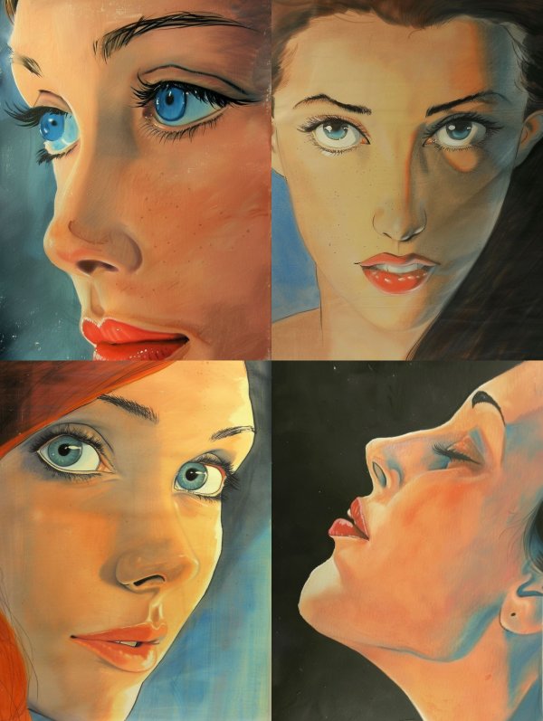 Azure Gaze Ethereal Portrait