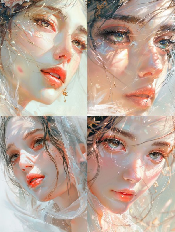 Ethereal Glow Luminous Portrait