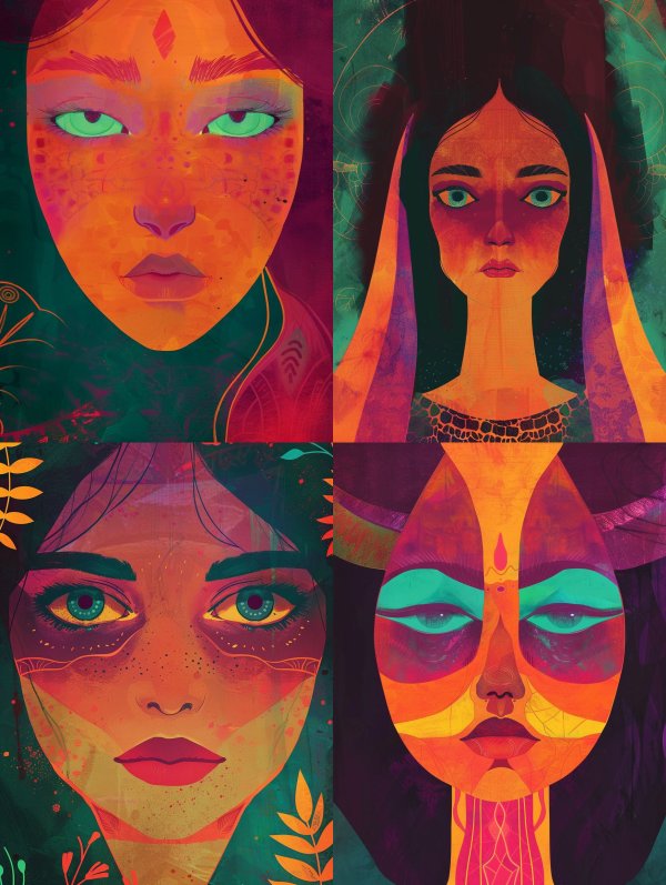 Neon Ethereal Gaze