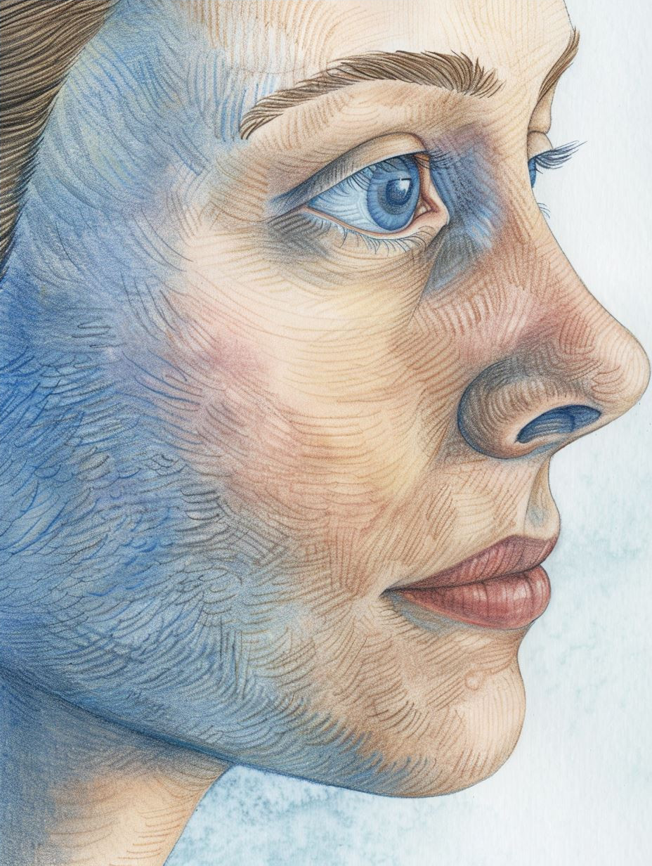 Hyper-Realistic Freckled Portrait Study