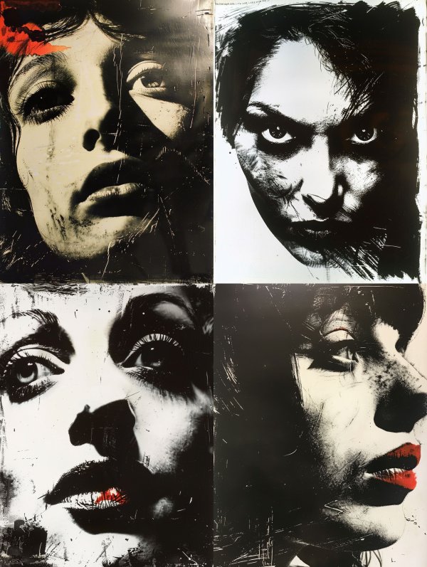 Dramatic High Contrast Noir Portraits