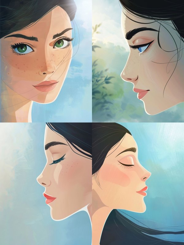 Ethereal Gaze in Soft Light