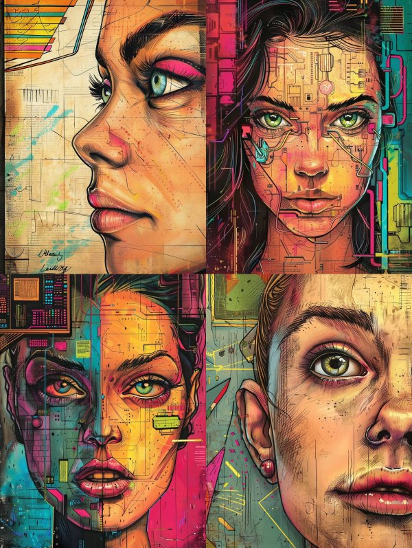 Neon Blueprint Muse