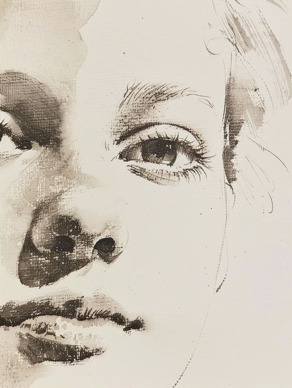 Ethereal Charcoal Portrait Study