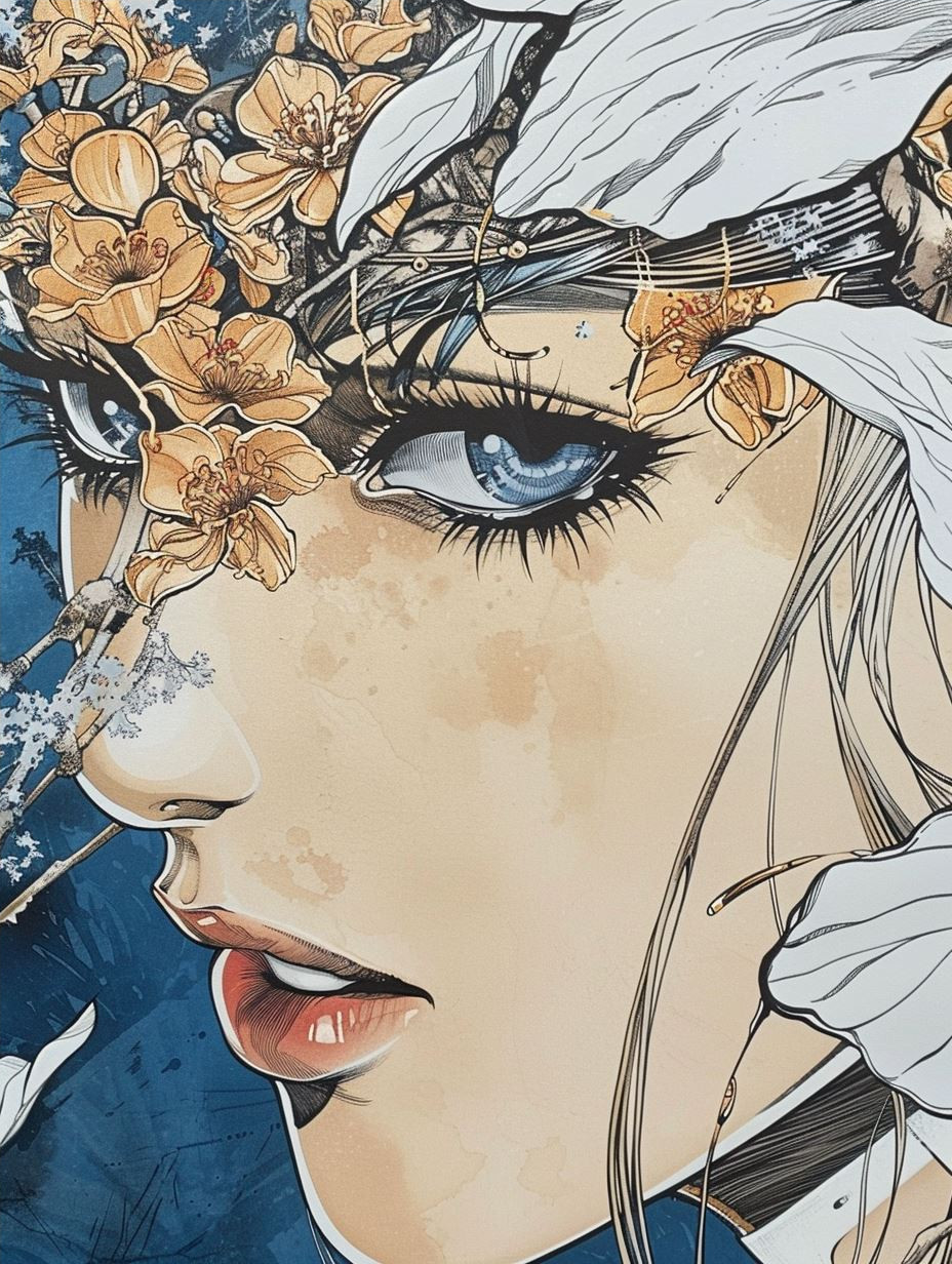Ethereal Gaze of Midnight Ink