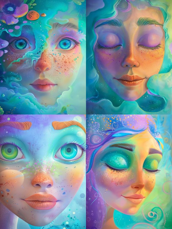 Celestial Dreamscape Visage