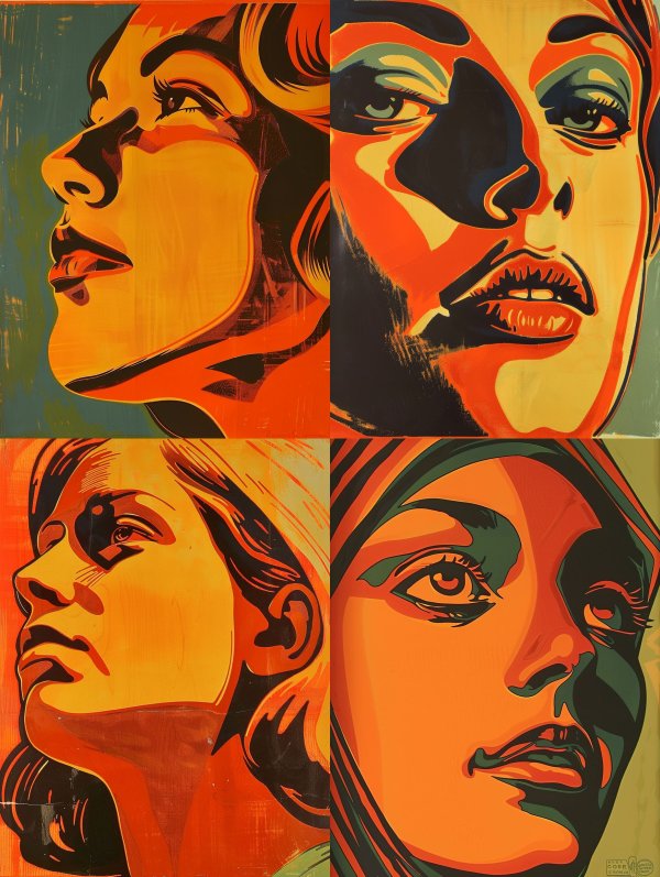 Neon Retro Glamour