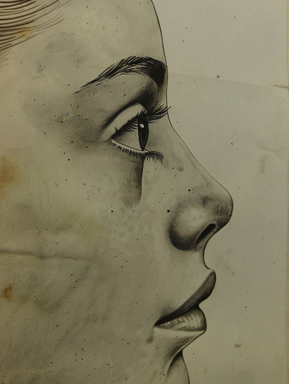 Intricate Stippled Portrait Study